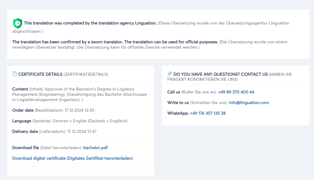 Digitale Verifizierung